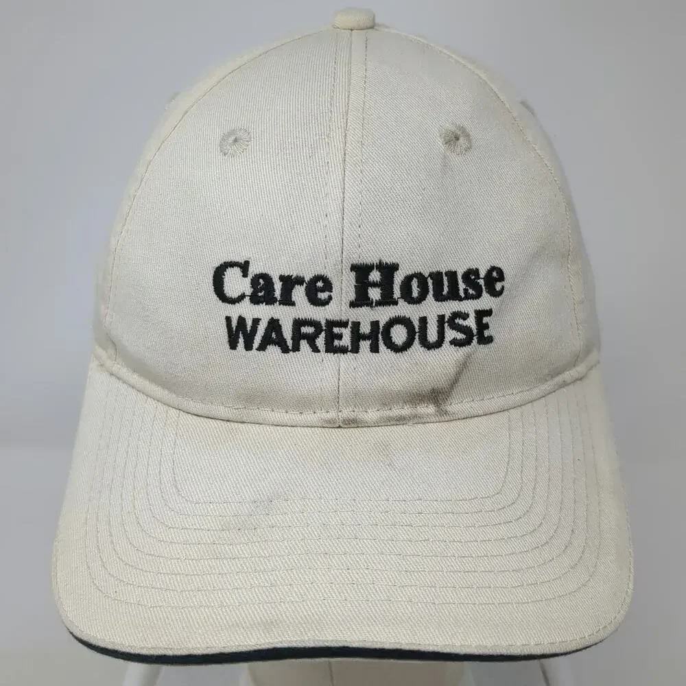 Port & Company Care House Warehouse Baseball Cap Beige Black One Size Strapback